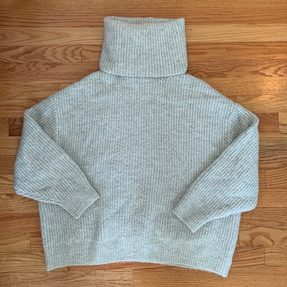 ZARA gray oversized turtleneck